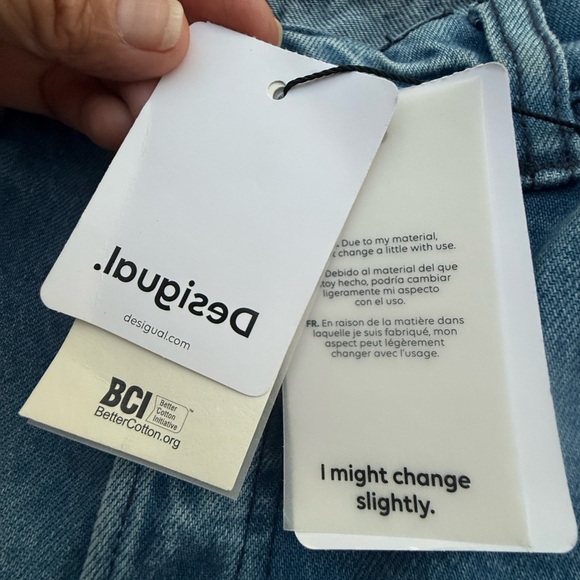 NEW MENS Desigual Blue Denim Cargo size 30 - Picture 12 of 13